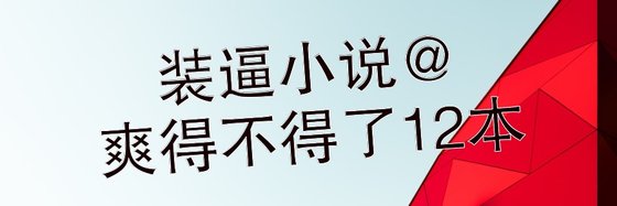 装逼小说@爽得不得了12本
